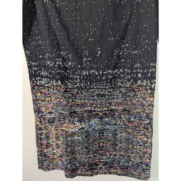 COS Cotton Pixel Printed Half Sleeve Mini Dress - Picture 3 of 7